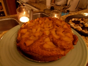 Apple Spice Cake (sorry about the lighting)